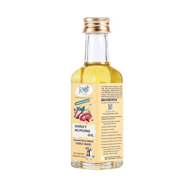 Wooden cold Pressed Sweet Almond Oil